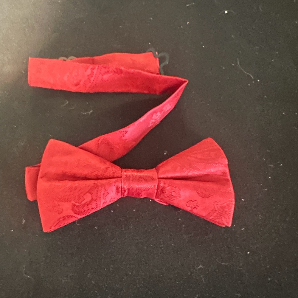 Elegant Red Bow Tie